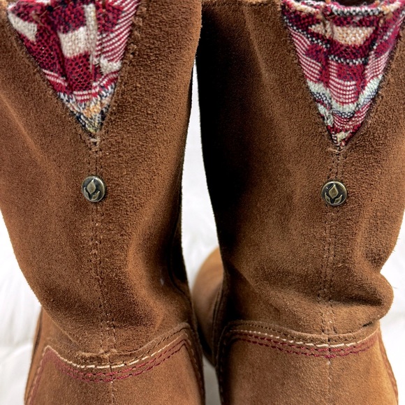 Reef leather Women’s ankle booties brown suede size 6.5 - Picture 3 of 10